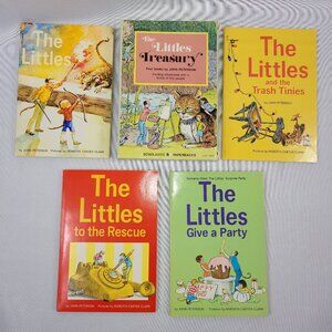 The Littles Treasury John Peterson 1970s Vintage 4 Softcover Book Box Set